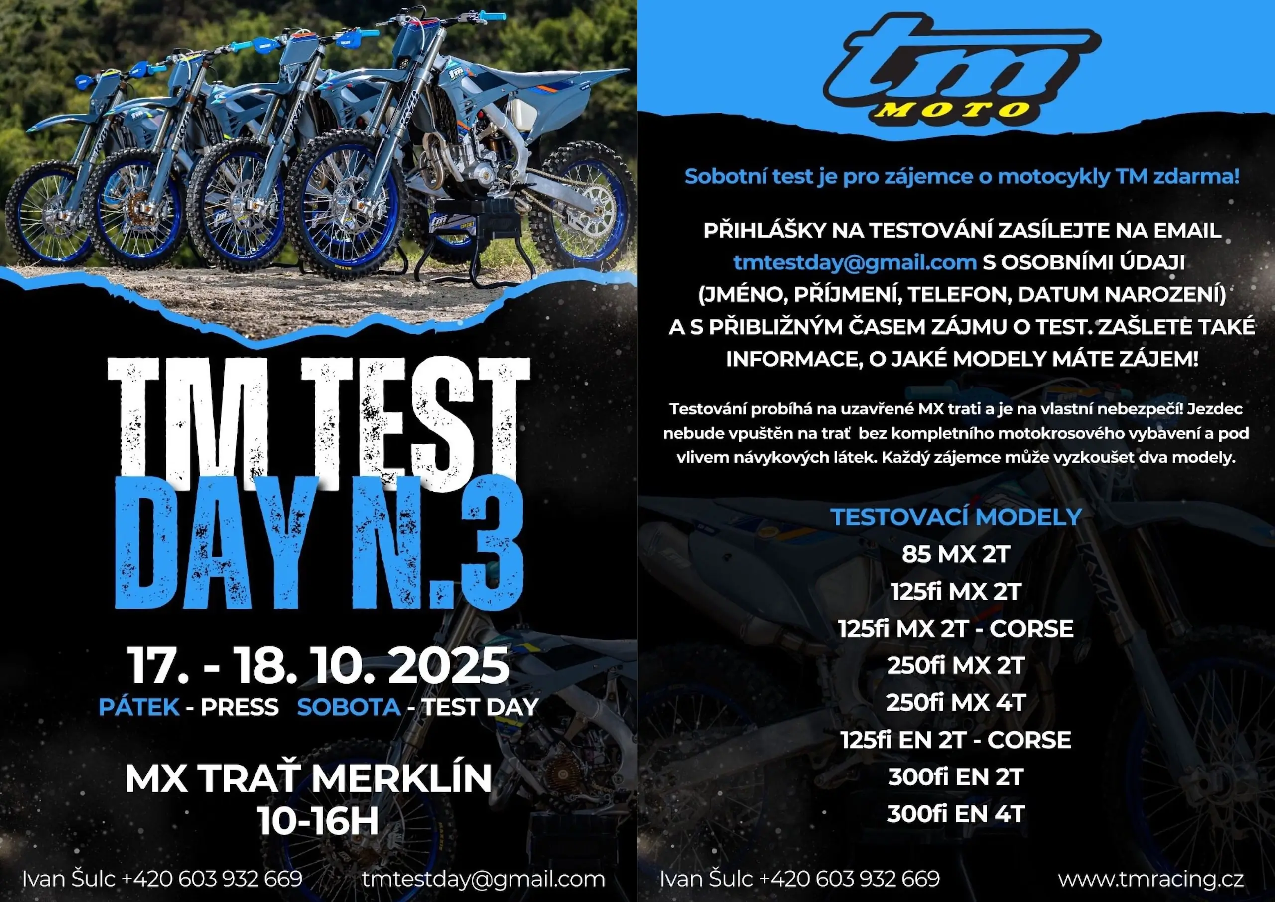 TM test day n.3 - 17-18.10.2025 MX trať Merklín